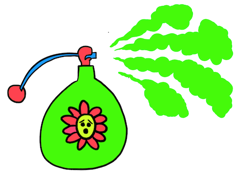 Drawing of perfume bottle