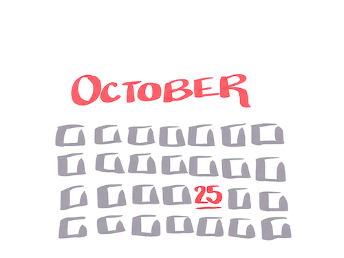 Drawing of October 25