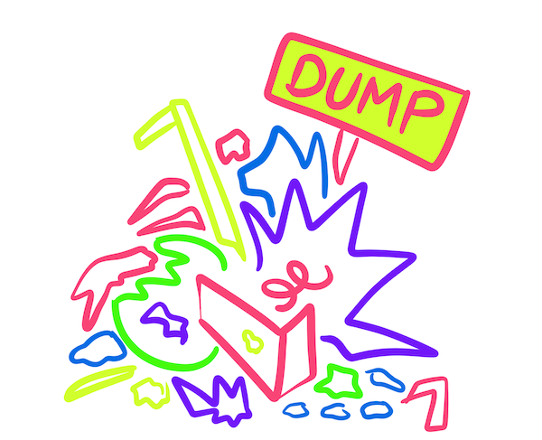 Drawing of a dump