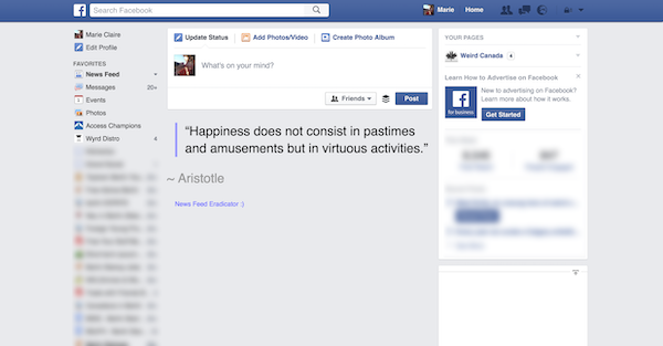 News Feed Eradicator